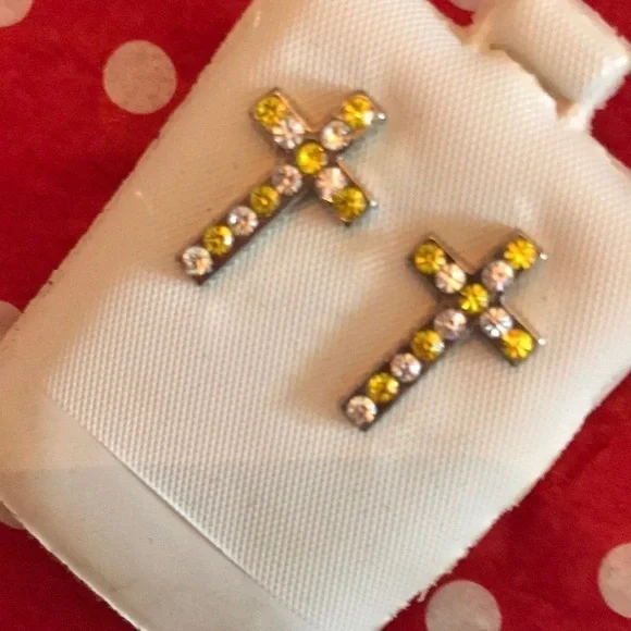 Fashion silver crosses with CZs - Picture 3 of 3